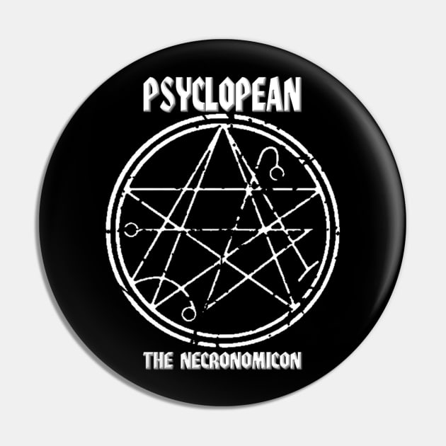 Psyclopean - The Necronomicon vintage sigil Pin by AltrusianGrace