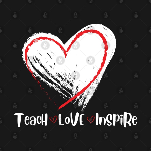 Teacher Teach Love Inspire, Teacher gift, Teacher Inspire by CoopersDesignLab