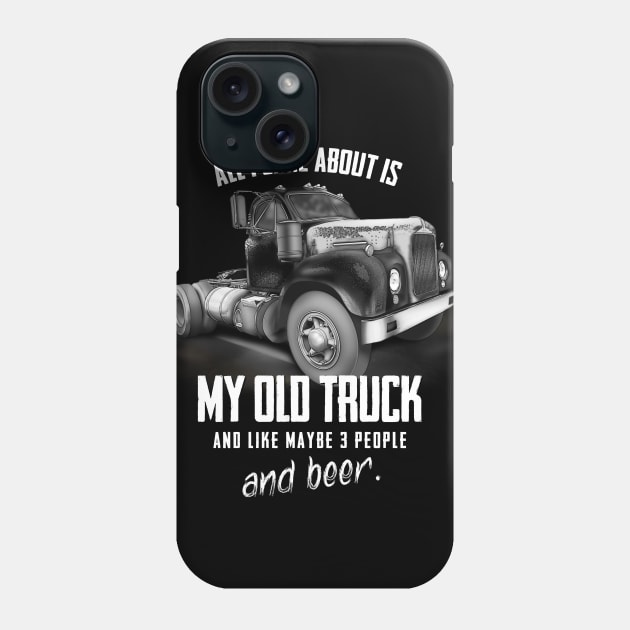 Classic Mack Truck Phone Case by hardtbonez