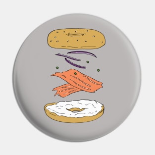 Bagel and Schmear Pin