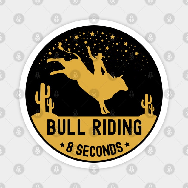 Bull Rider Magnet by footballomatic