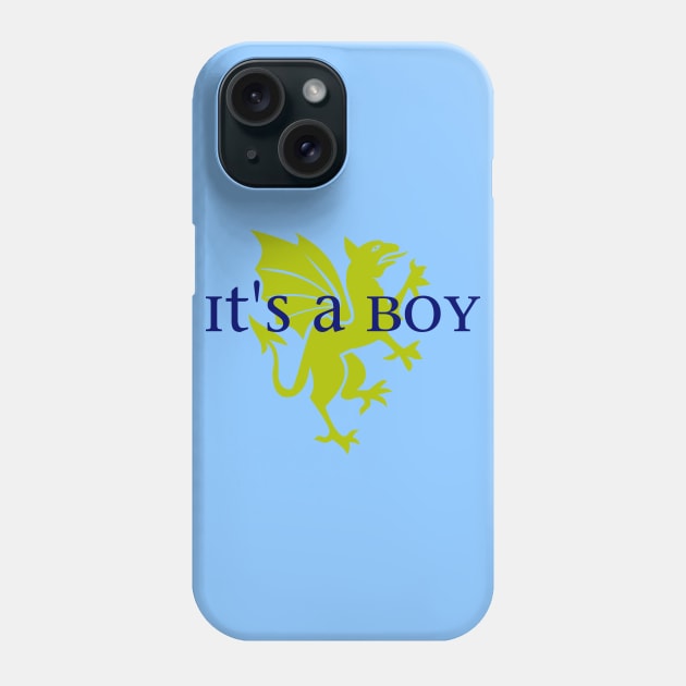 It's a Boy: Golden Dragon Phone Case by TheDaintyTaurus