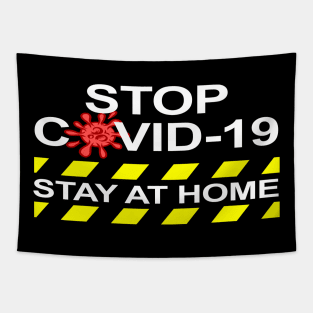 Stop Coronavirus Stay At Home Tapestry