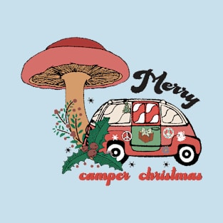 Vintage Groovy Retro Christmas T-Shirt