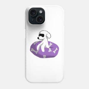 Poodle dog chilling in the water Phone Case