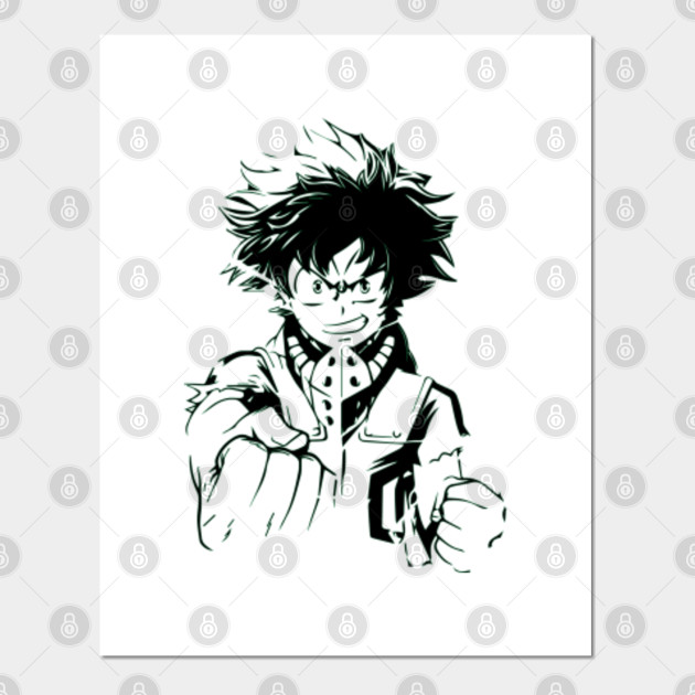 Deku Midoriya Poster E Stampa Artistica Teepublic It