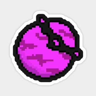 8 BIT PIXEL DESTROYED PLANET Magnet