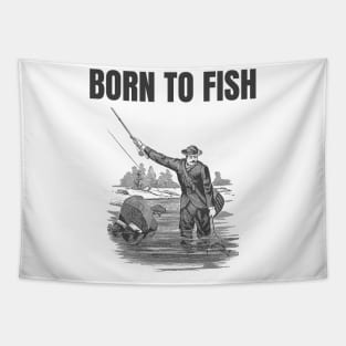 Born To Fish Tapestry