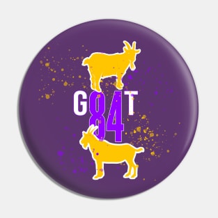 The GOAT- Purple Minnesota Moss Goat Pin