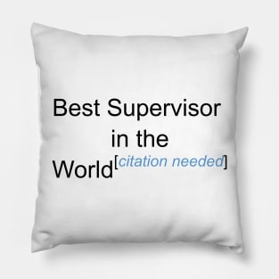 Best Supervisor in the World - Citation Needed! Pillow