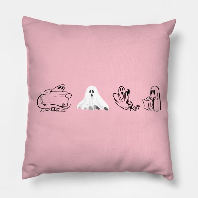 haunted night Pillow by Laddawanshop