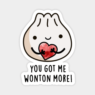 You Got Me Wonton More Cure Wonton Pun Magnet