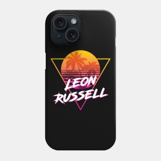 Leon Russell - Proud Name Retro 80s Sunset Aesthetic Design Phone Case