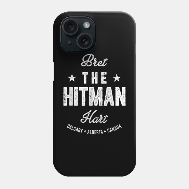 Bret Hart The Hitman Hart Vintage Fight Type Phone Case by Holman