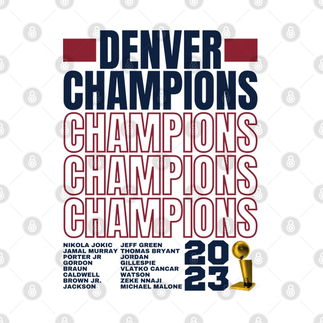 Denver Nuggets Champions 2023 Edition 2 by ENTIN 