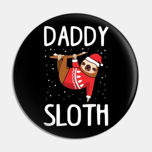 Matching Sloth Ugly Christmas Sweatshirts Pin