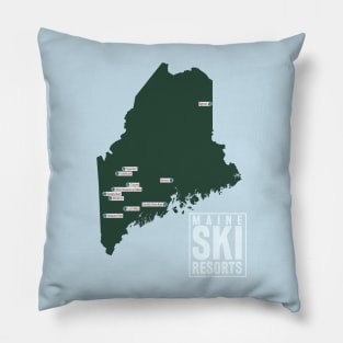 The Ski Resorts of Maine Pillow