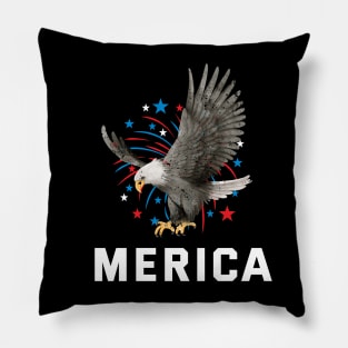 Merica  Eagle USA 4th July eagle Pillow