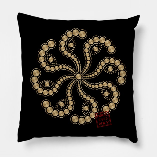 Crop circle 87 Pillow by MagicEyeOnly