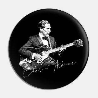 Chet Atkins  // Vintage Style Fan Design Pin