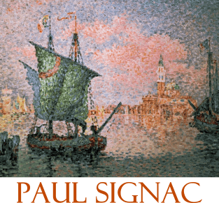 Venice - The Pink Cloud by Paul Signac Magnet