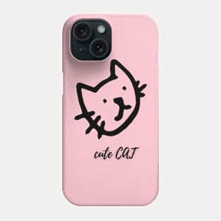 vintage cat Phone Case