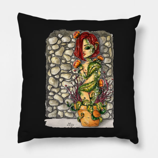 "Introverted creature" Pillow by DrawingsInBloom