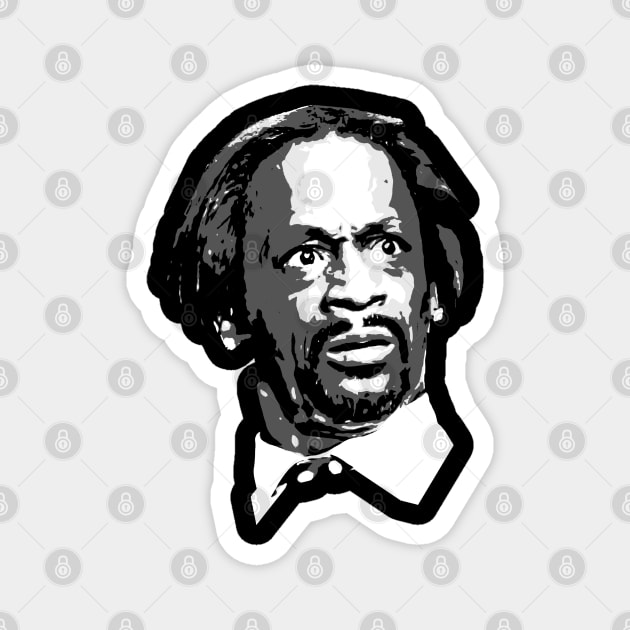 katt williams funny face illustration Magnet by jerrysanji