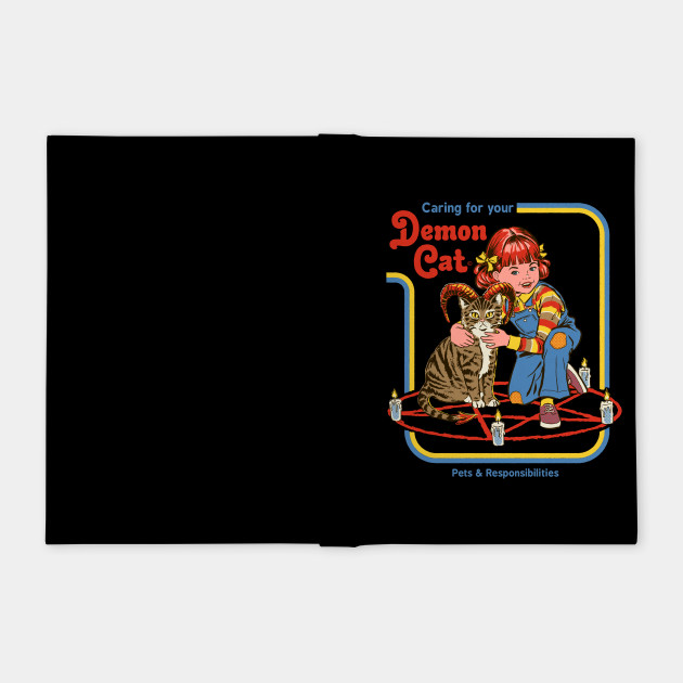 Caring For Your Demon Cat Cat Zeszyty Teepublic Pl