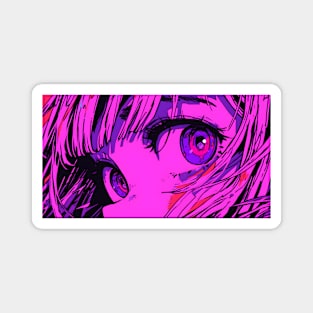 Anime Girl Eyes Magnet