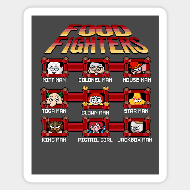 Food Fighters - Fast Food - Sticker