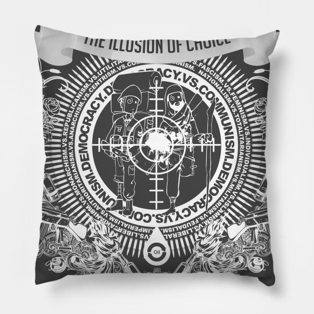 illusion of choice -w Pillow by kobalt7