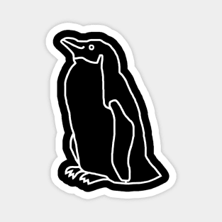 Ghost Penguin Minimal Style Magnet