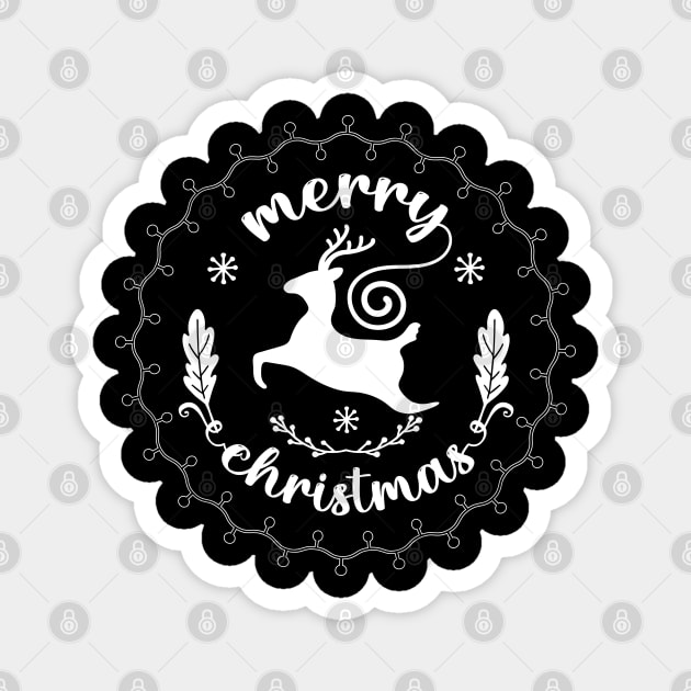 Merry Christmas-Unisex Christmas T-Shirts funny Magnet by GoodyBroCrafts