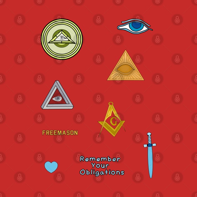 Freemasonry Symbols Freemason Masonic Occult Secret Society by DiegoCarvalho