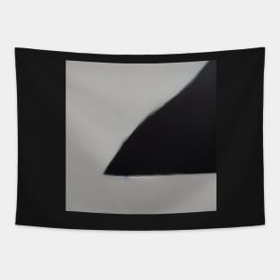 Minimal black on white Tapestry