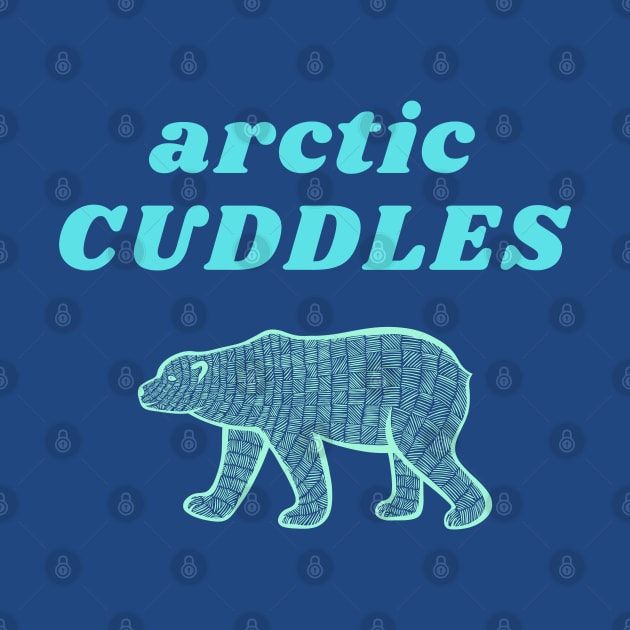 Arctic Cuddles, Sweet Polar Bear Hug Design by Green Paladin