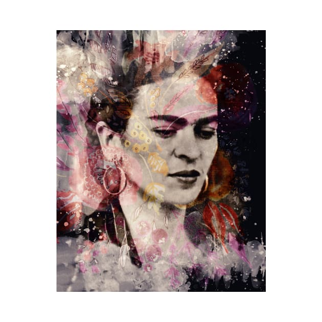 FRIDA KAHLO Mexican Feminist portrait painting by GalleryArtField