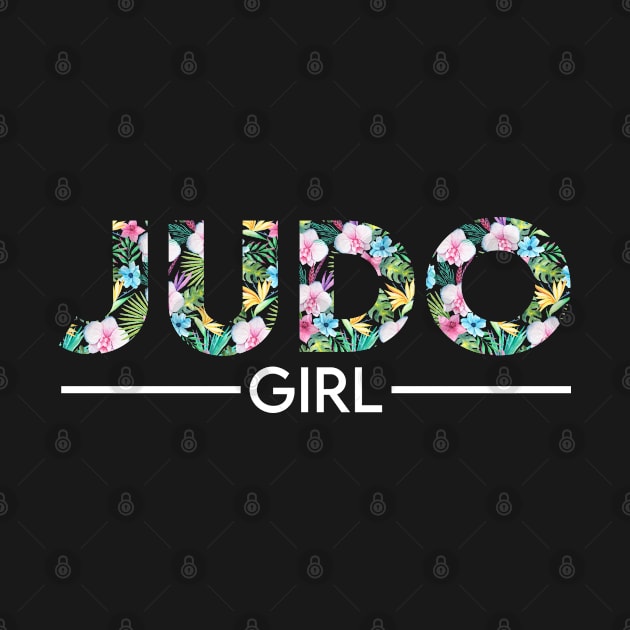 Judo girl floral design. Perfect present for mom dad friend him or her by SerenityByAlex