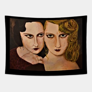 Anais and June - Oil Tapestry