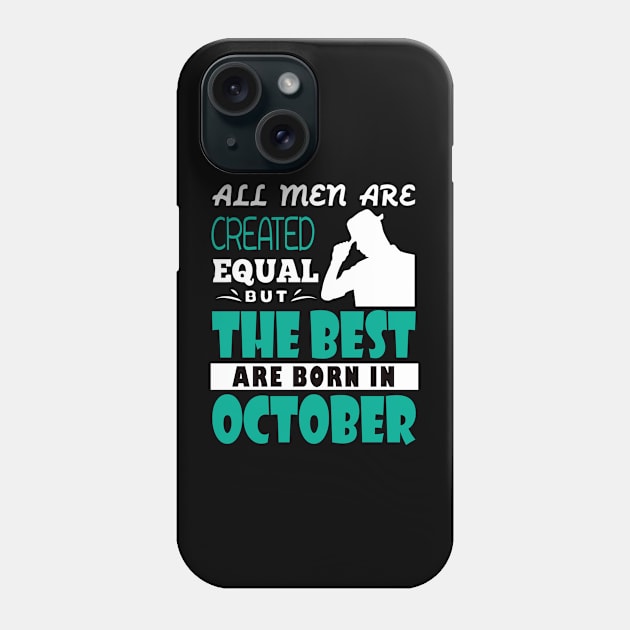 The best born in october Phone Case by martinyualiso