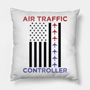 American Flag Air Traffic Control Pillow