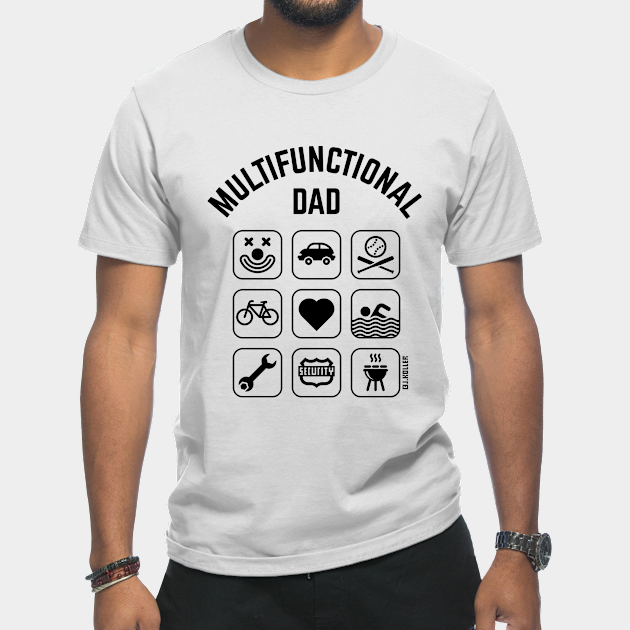 Discover Multifunctional Dad (9 Icons) - Daddy - T-Shirt