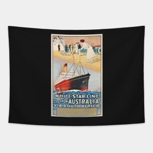 Montague Birrell Black: WHITE STAR LINE TO & FROM AUSTRALIA Tapestry