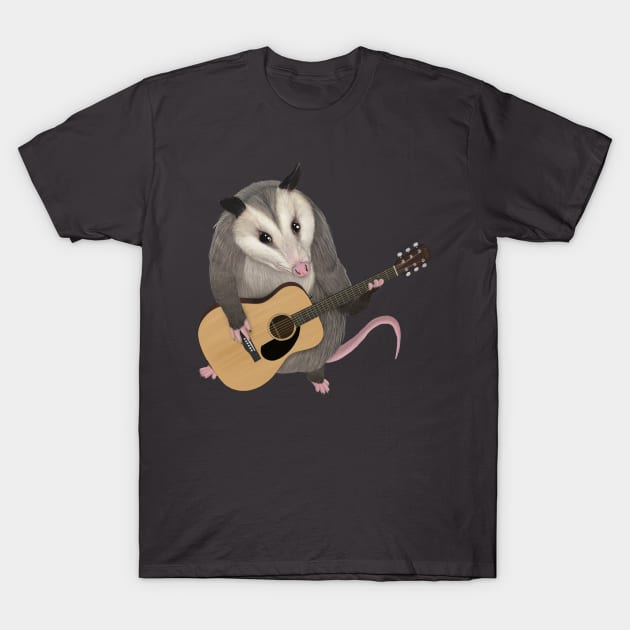 Opossum Playing The Electric Guitar - Possum Shirt Opossum Playing The Electric Guitar - Possum Shirt