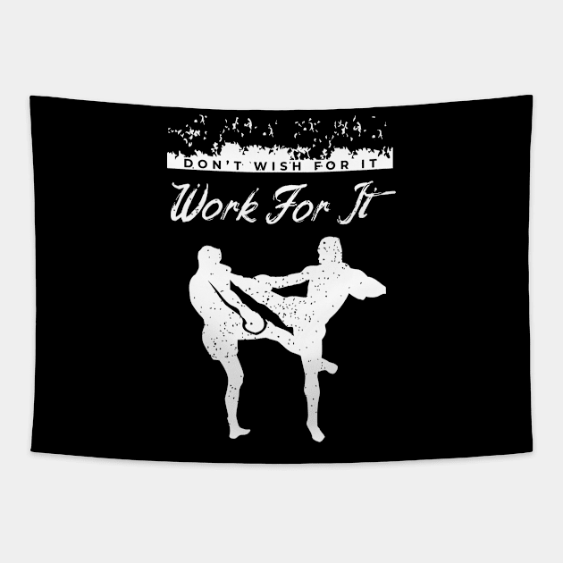 Fighter Design for a Martial Arts Lover Tapestry by AlleyField