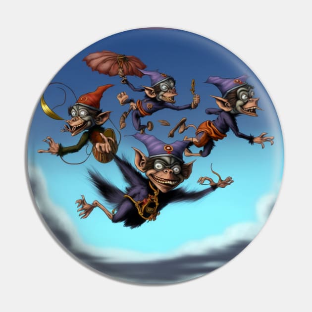 Flying monkeys having a wonderful happy party time! Pin by Liana Campbell