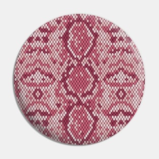 Pink Snake Skin Pattern Pin