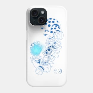 Genos Blue LINEART Phone Case