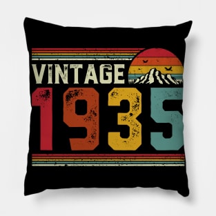 Vintage 1935 Birthday Gift Retro Style Pillow